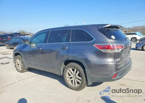 2014 Toyota Highlander Le z USA, uszkodzony, nr VIN 5TDBKRFH7ES043209
